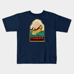 Tampa Tarpon Fishing Kids T-Shirt